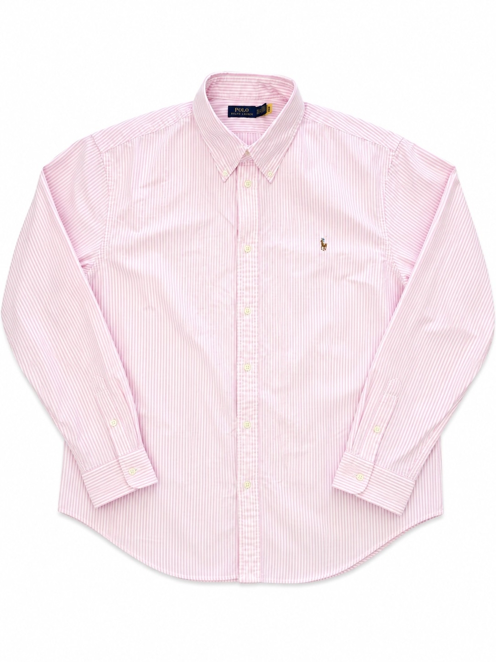 Polo by Ralph Lauren Light Pink Striped Button-Down Shirt
